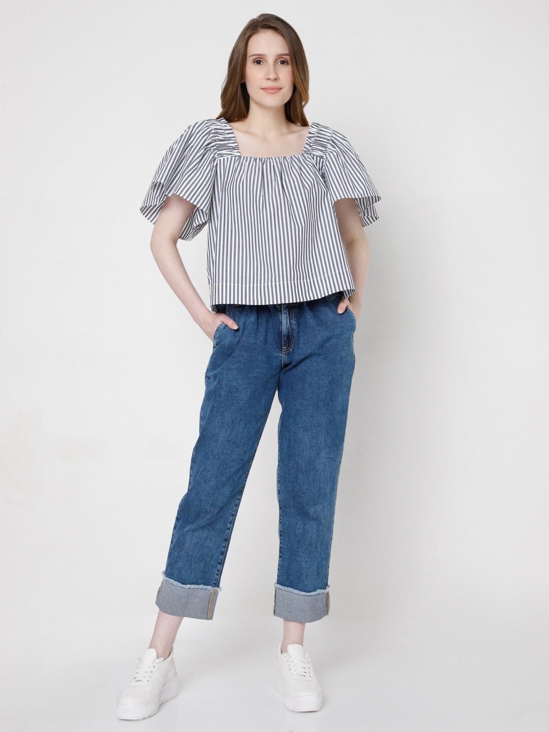 

Vero Moda Blue Striped Top