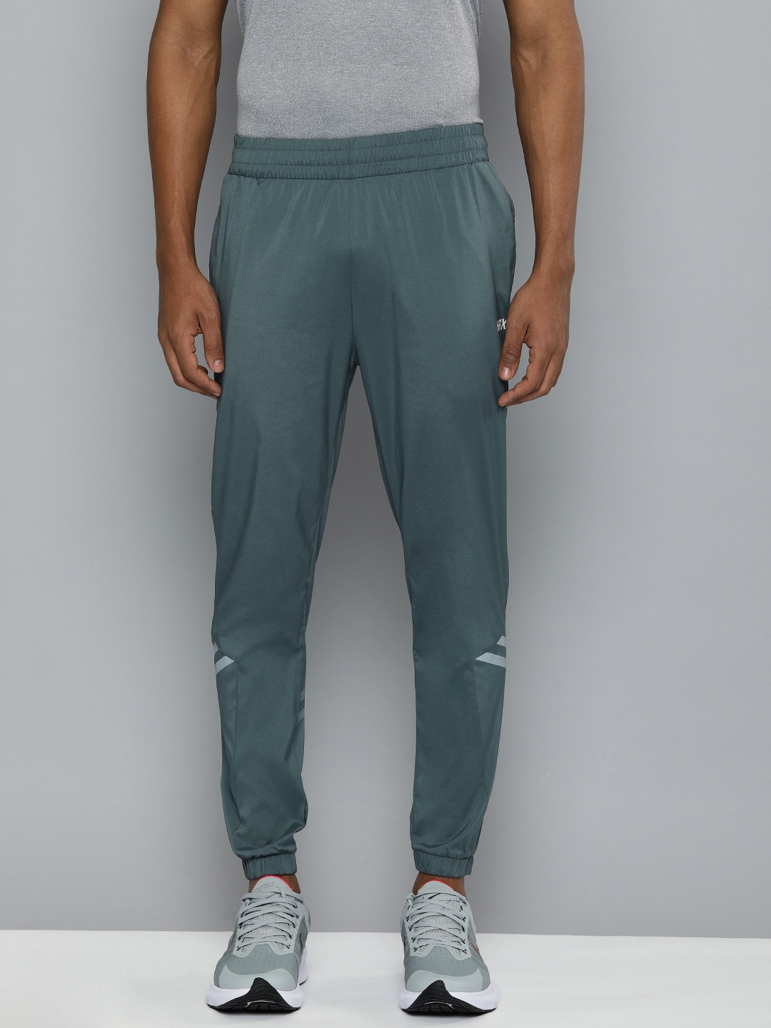 

HRX by Hrithik Roshan Men Teal Blue Slim Fit Solid Training Joggers