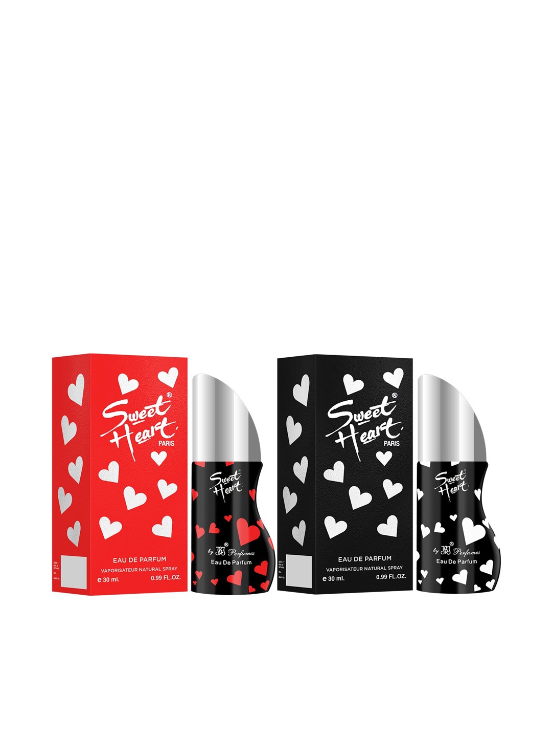 

Sweet Heart Pack of 2 Long Lasting Imported Eau De Perfume 30ml each, Red