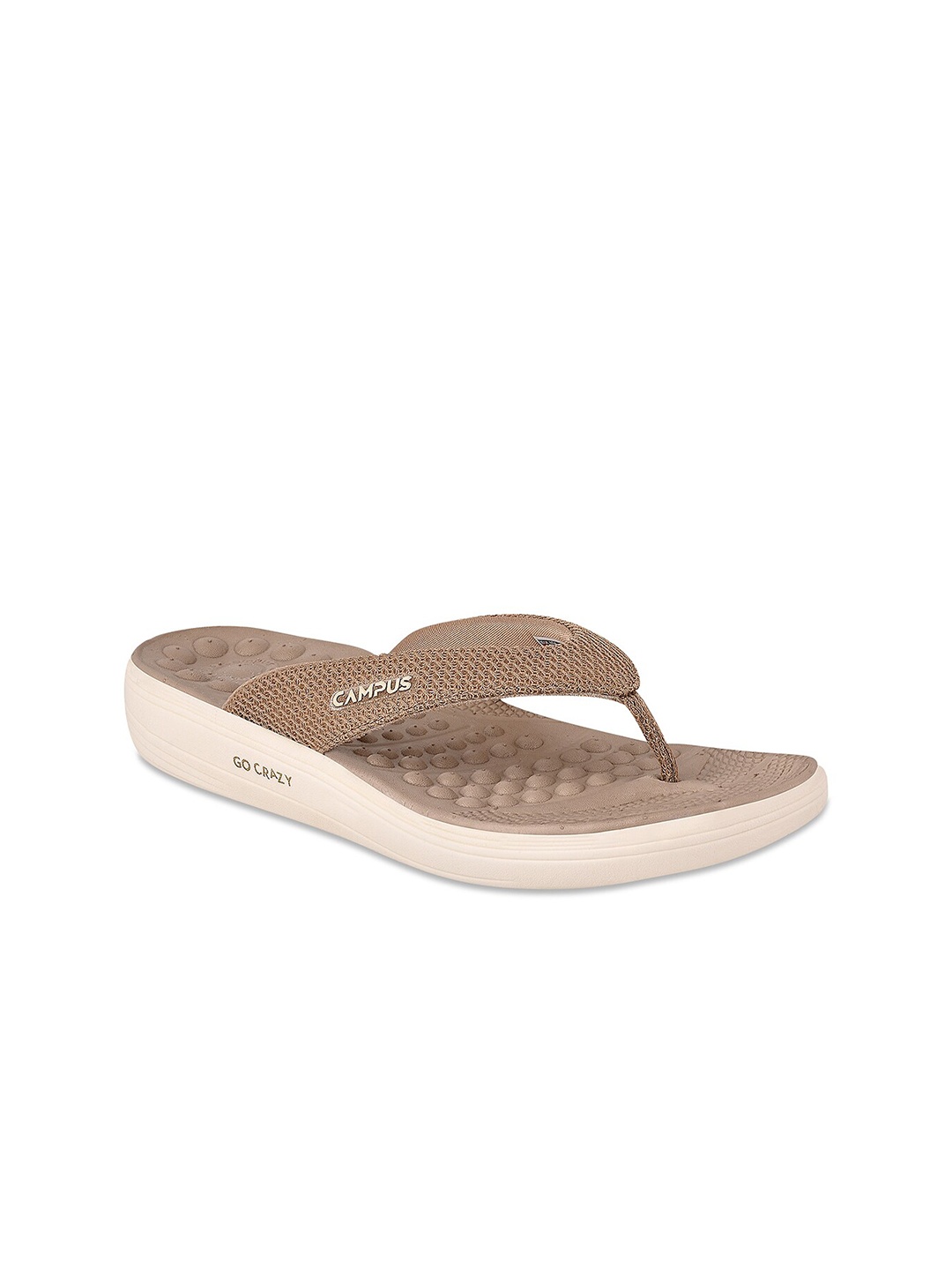 

Campus Women Beige Open Toe Flats