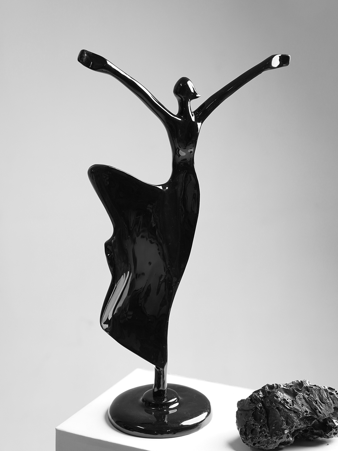 

Folkstorys Black Dancing Women Sculpture Showpieces