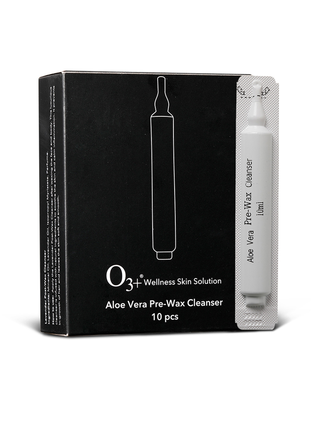 

O3 Set of 10 Lavender Post-Wax Cleanser - 10 ml each, Black