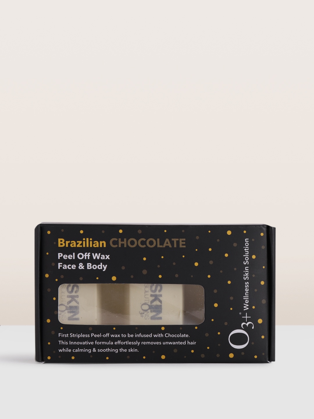 

O3 Brazilian Chocolate Peel Off Wax for Face & Body - 165g, Black