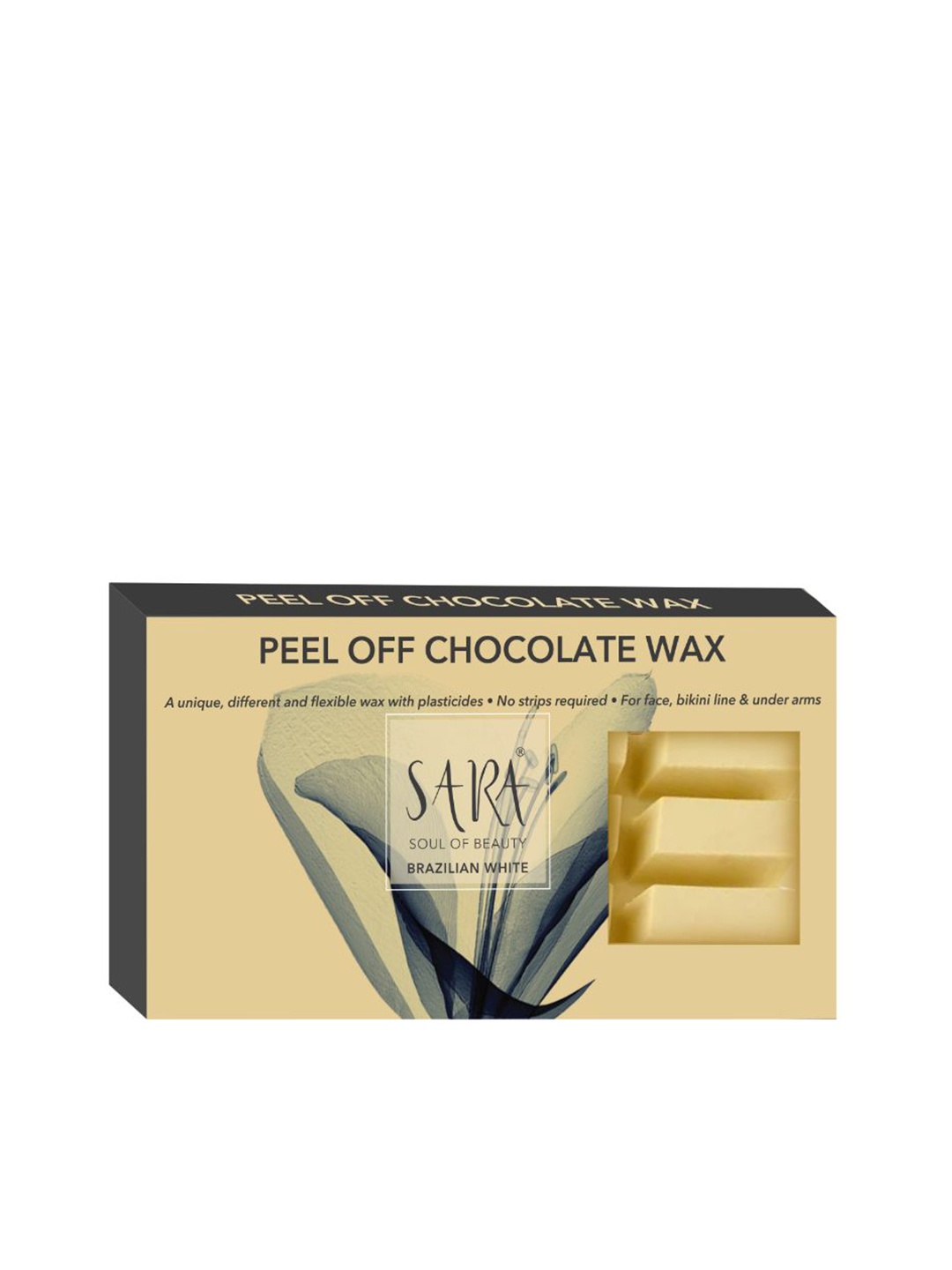 

Sara Brazilian White Chocolate Wax 500 g, Coffee brown