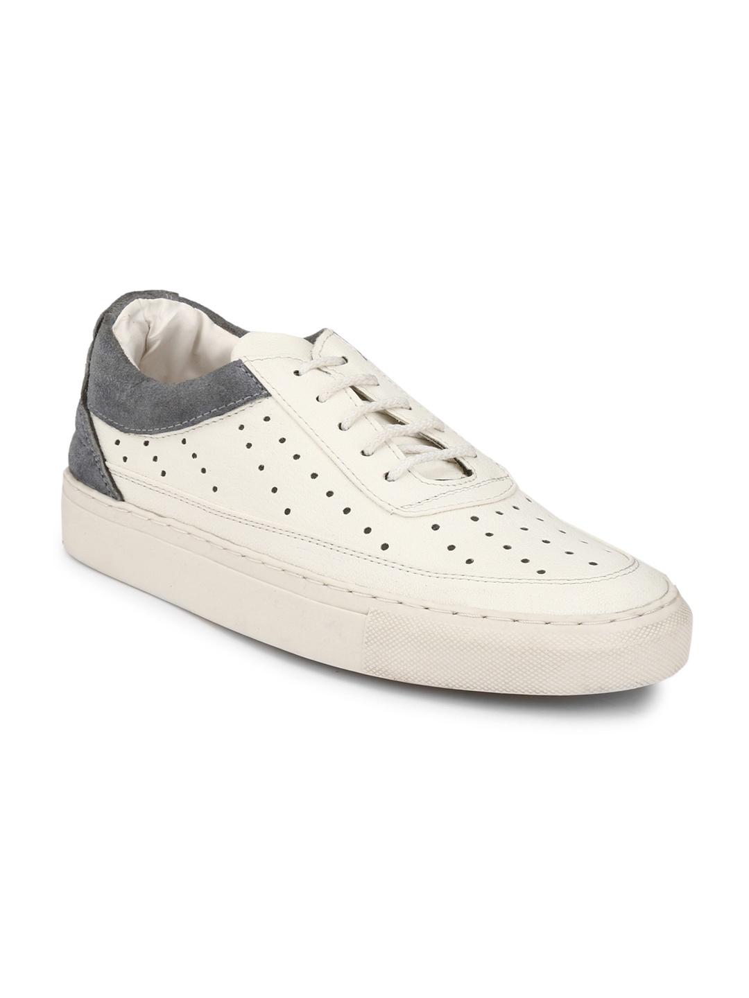 

AADY AUSTIN Men White & Grey Sneakers