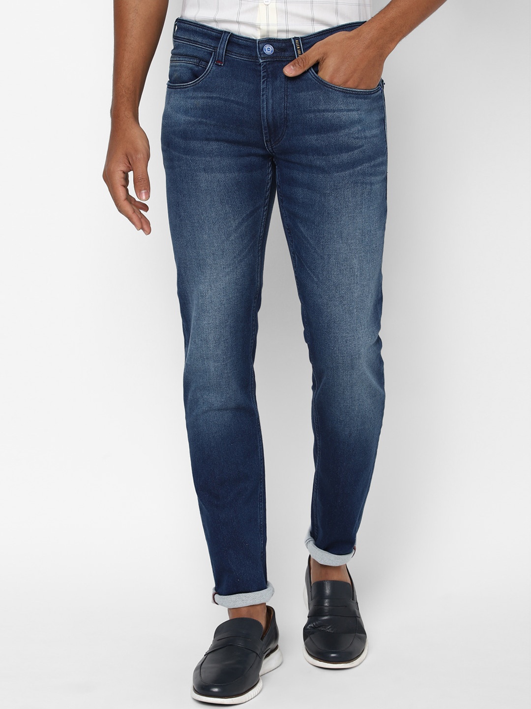 

Allen Solly Men Navy Blue Skinny Fit Light Fade Jeans