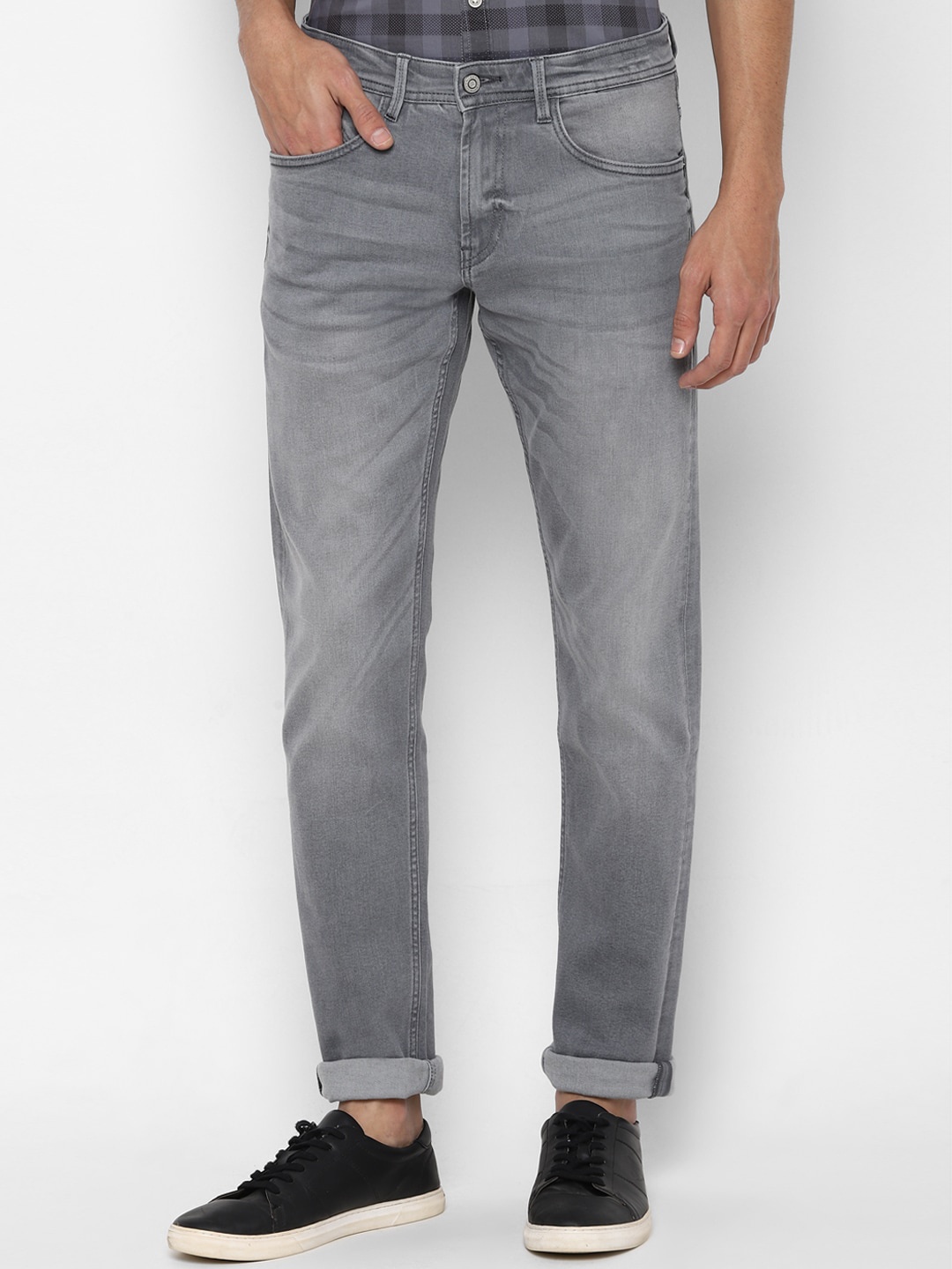 

Allen Solly Men Grey Slim Fit Heavy Fade Jeans
