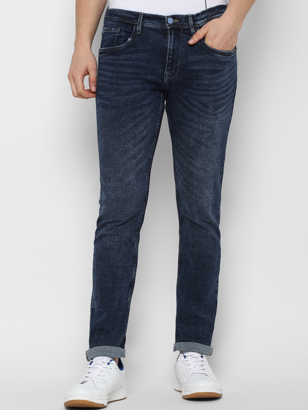 

Allen Solly Men Navy Blue Slim Fit Jeans
