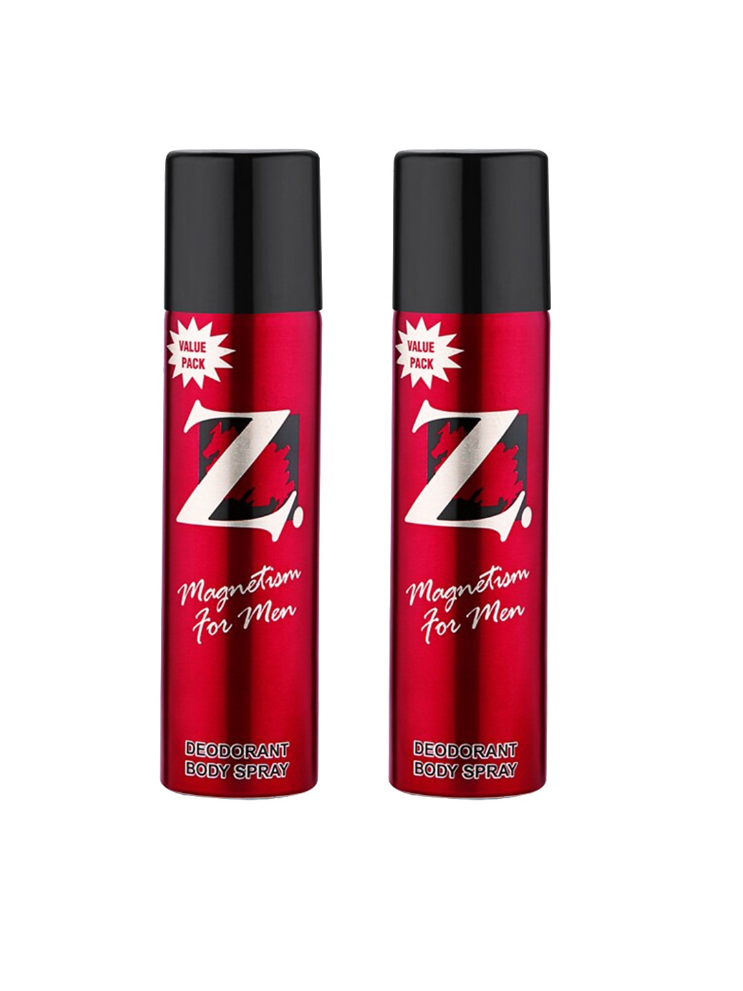 

Z. magnetism for men Men Set Of 2 Deodrant Body Spray, Burgundy