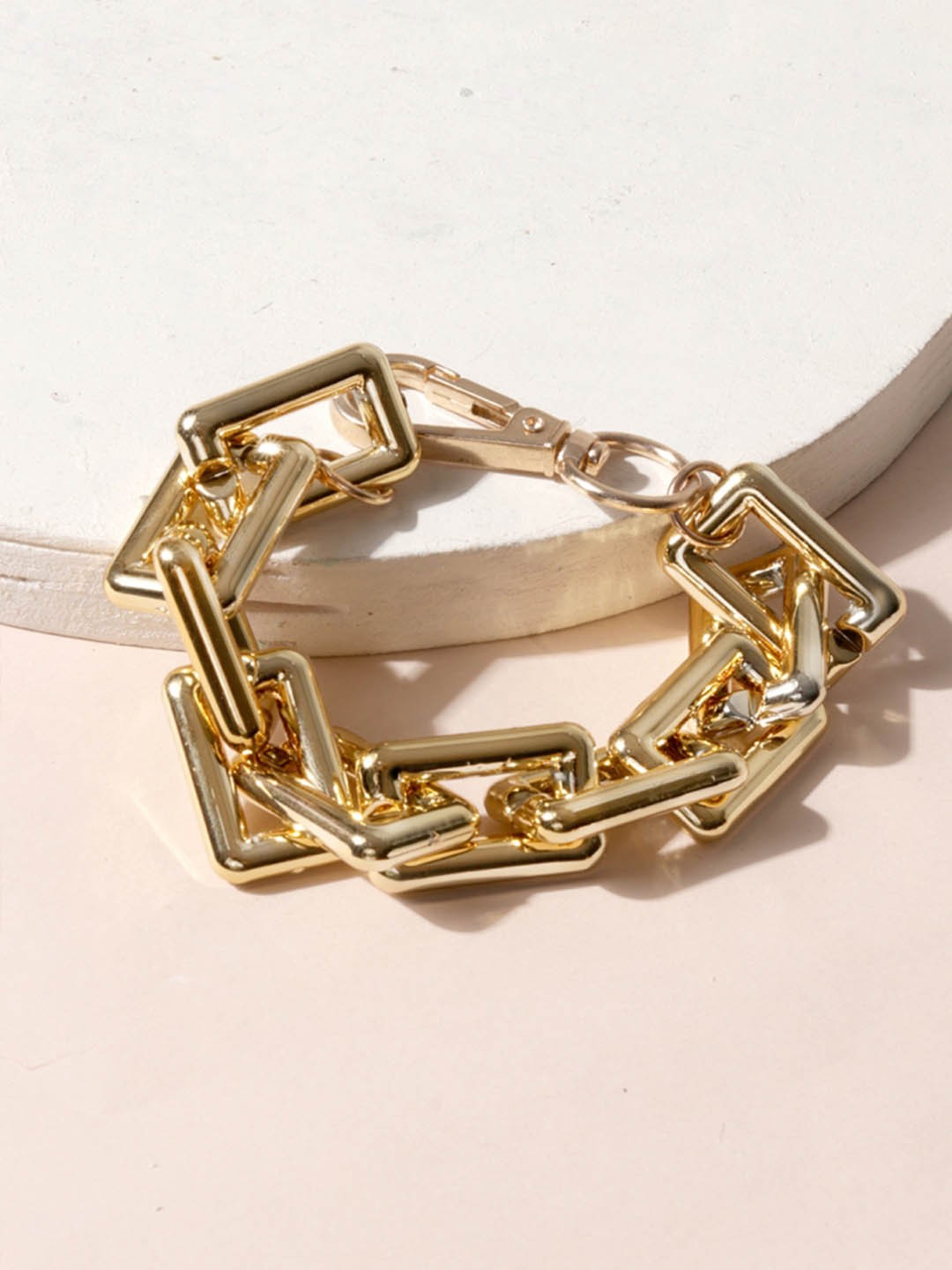 

ToniQ Women Gold-Toned Gold-Plated Link Bracelet