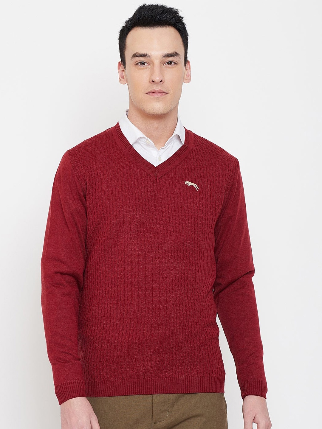 

JUMP USA Men Red Pullover