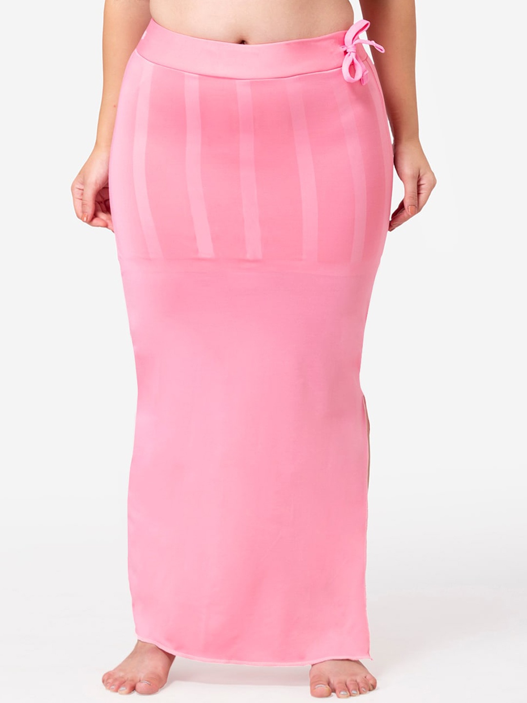 

Dermawear Women Pink Solid Saree Shapewear