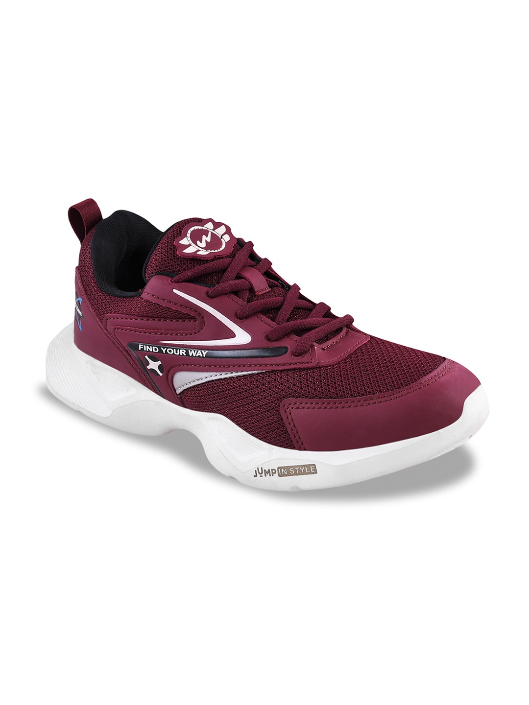 

Campus Unisex Kids Maroon Mesh Running Shoes