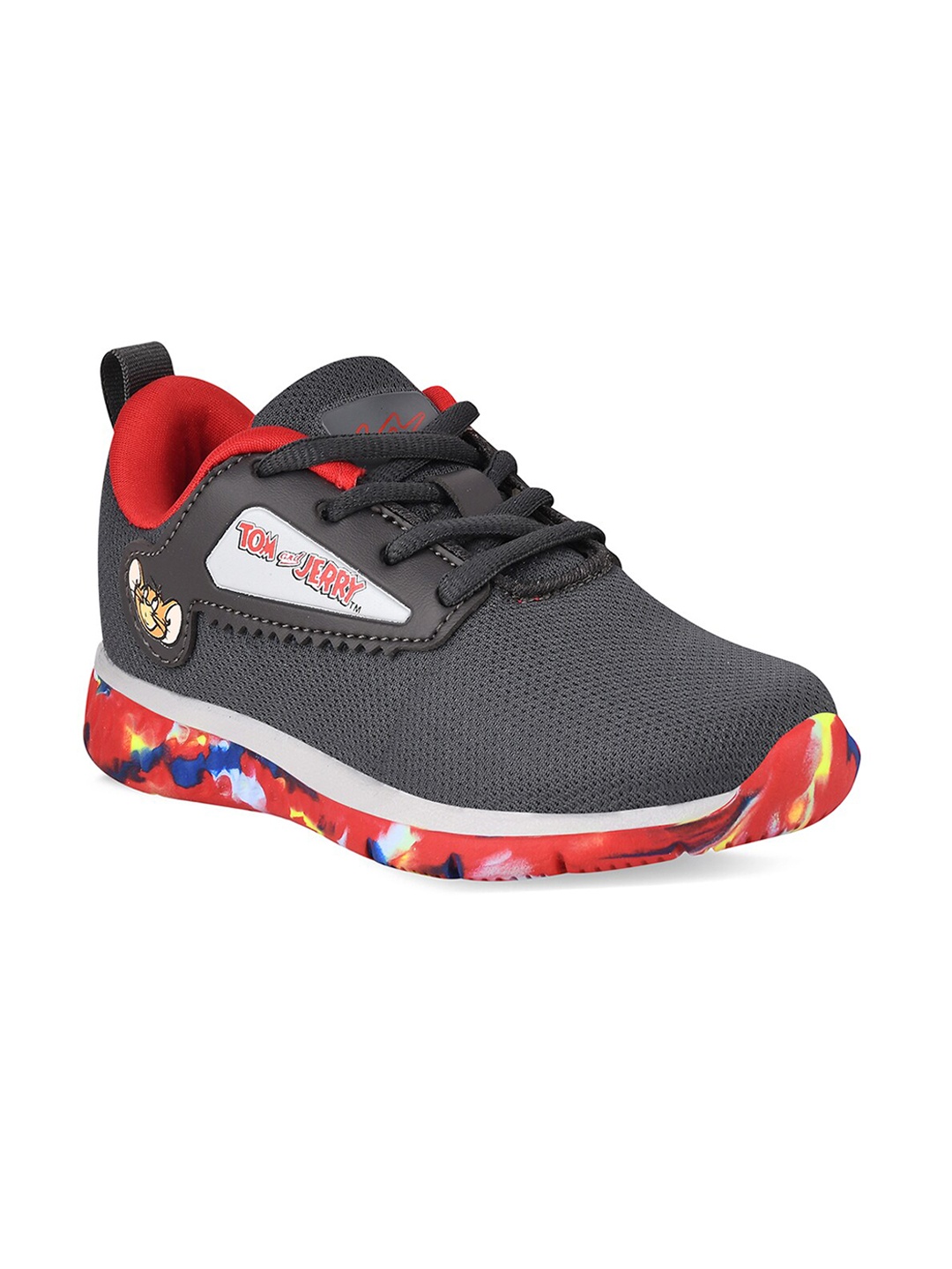

Campus Unisex Kids Grey Mesh Tom & Jerry Printed Running Shoes