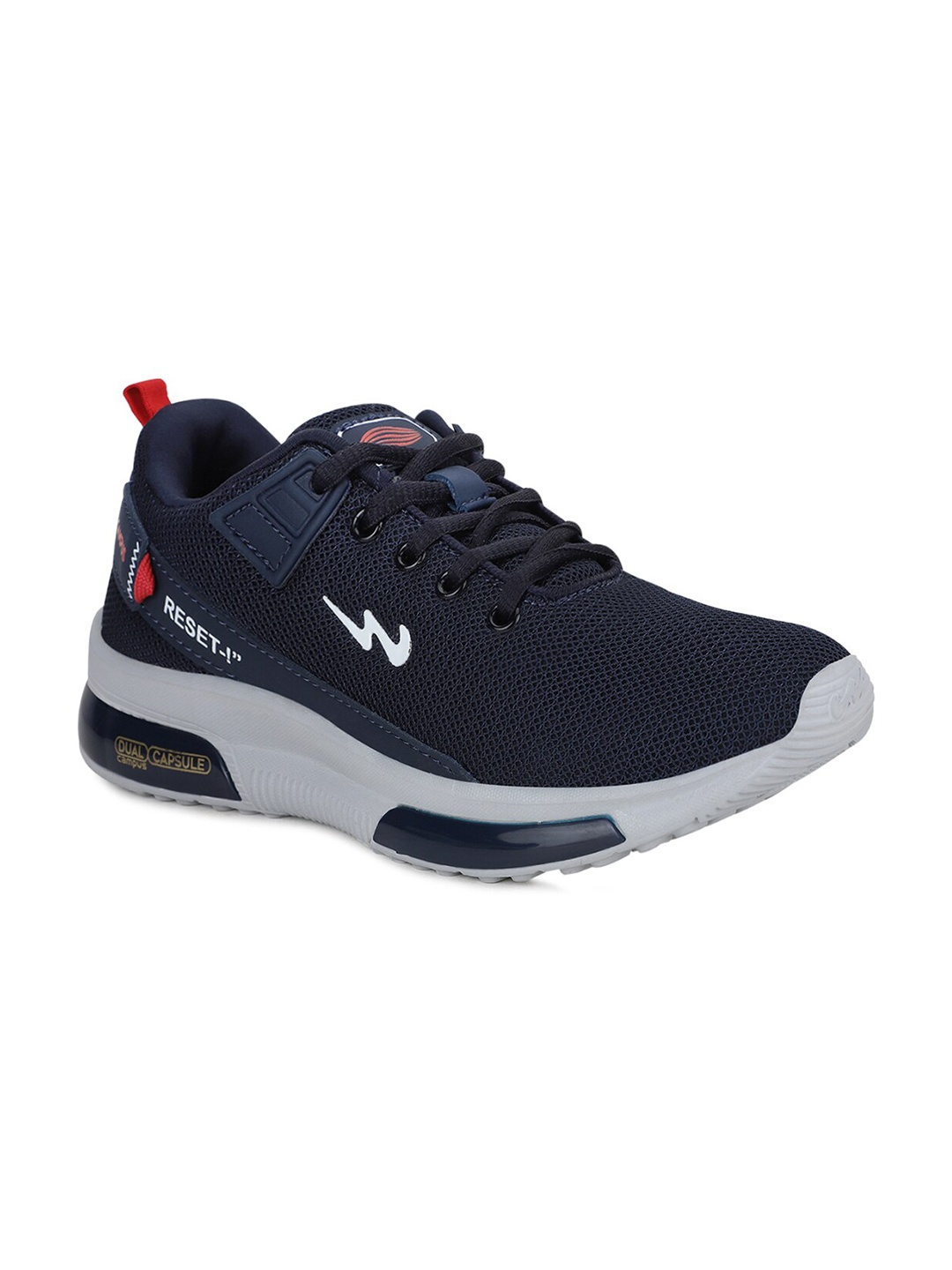 

Campus Kids Navy Blue Solid Mesh Running Shoes