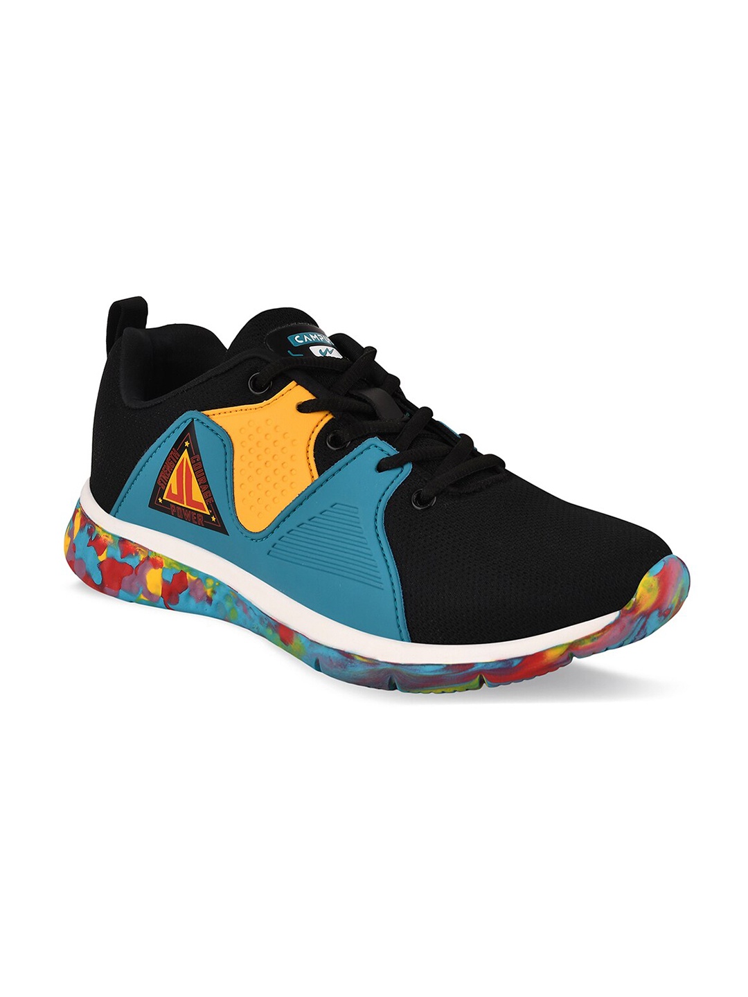 

Campus Unisex Kids Black Mesh Running Shoes