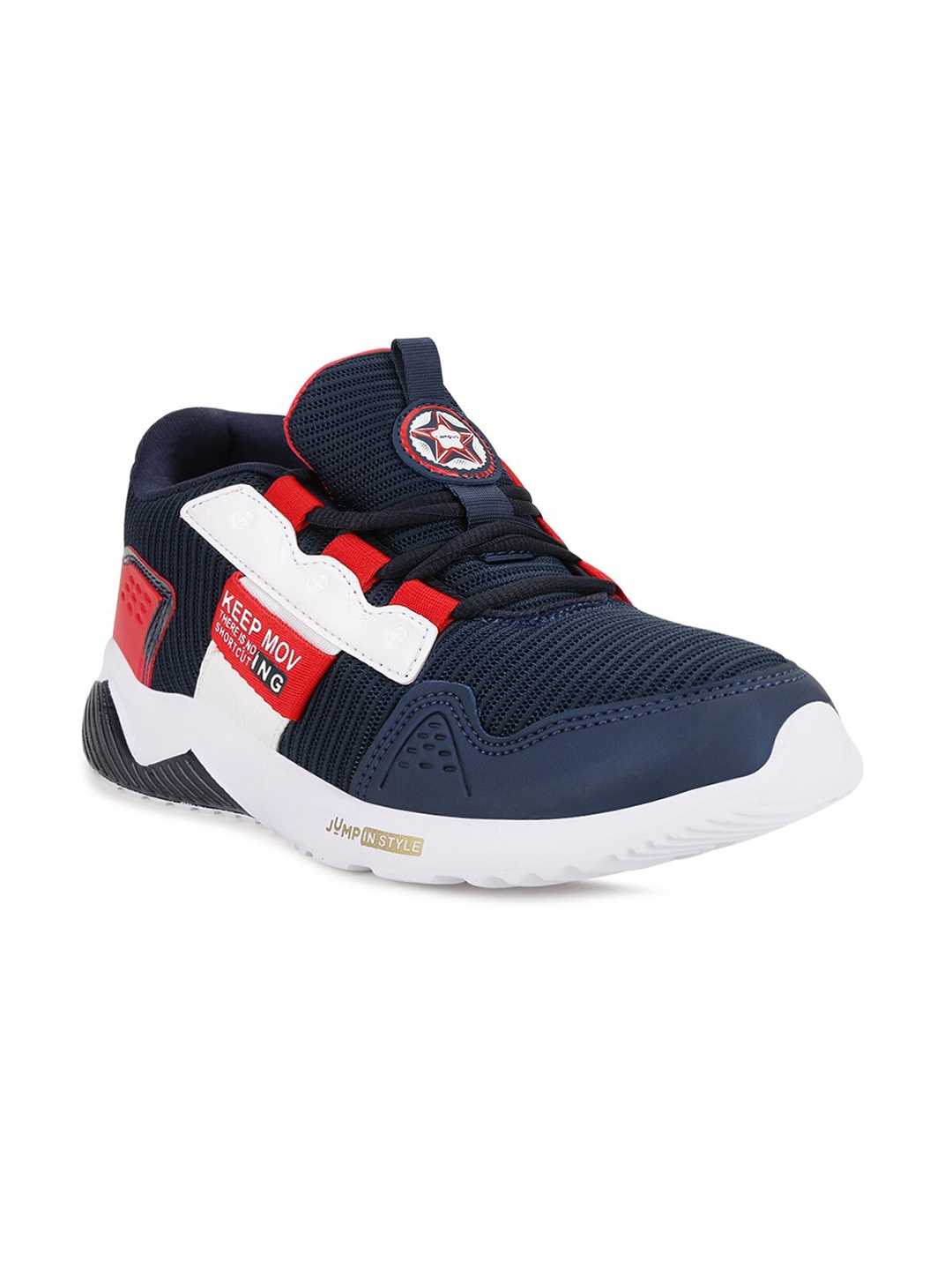 

Campus Kids Navy Blue & Red Mesh Running Shoes