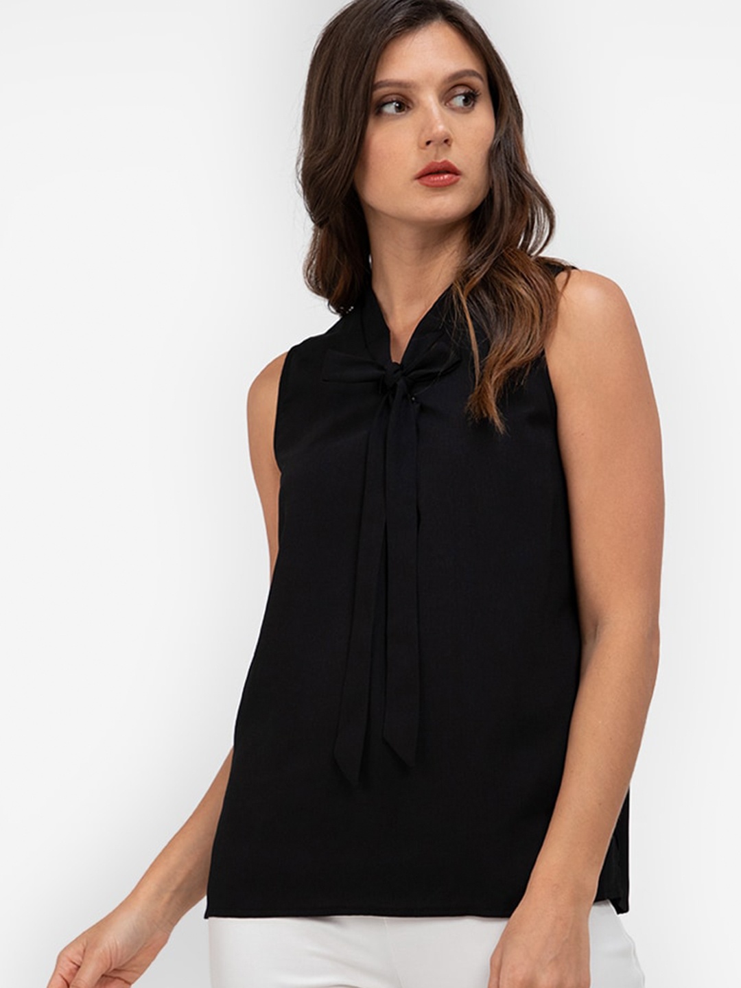 

ZALORA WORK Black Solid Top