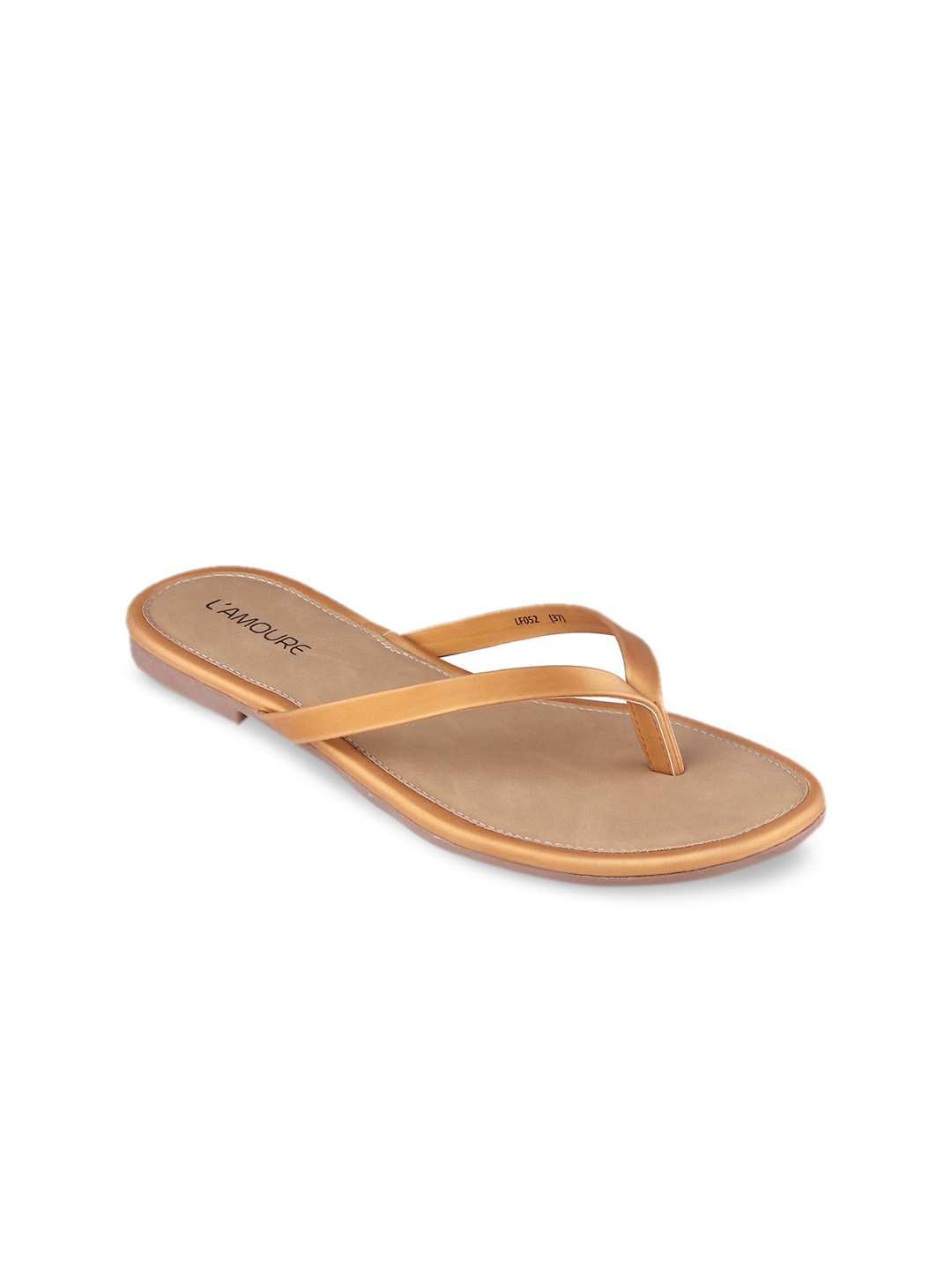 

LAMOURE BY RED CHIEF Women Yellow Colourblocked Open Toe Flats