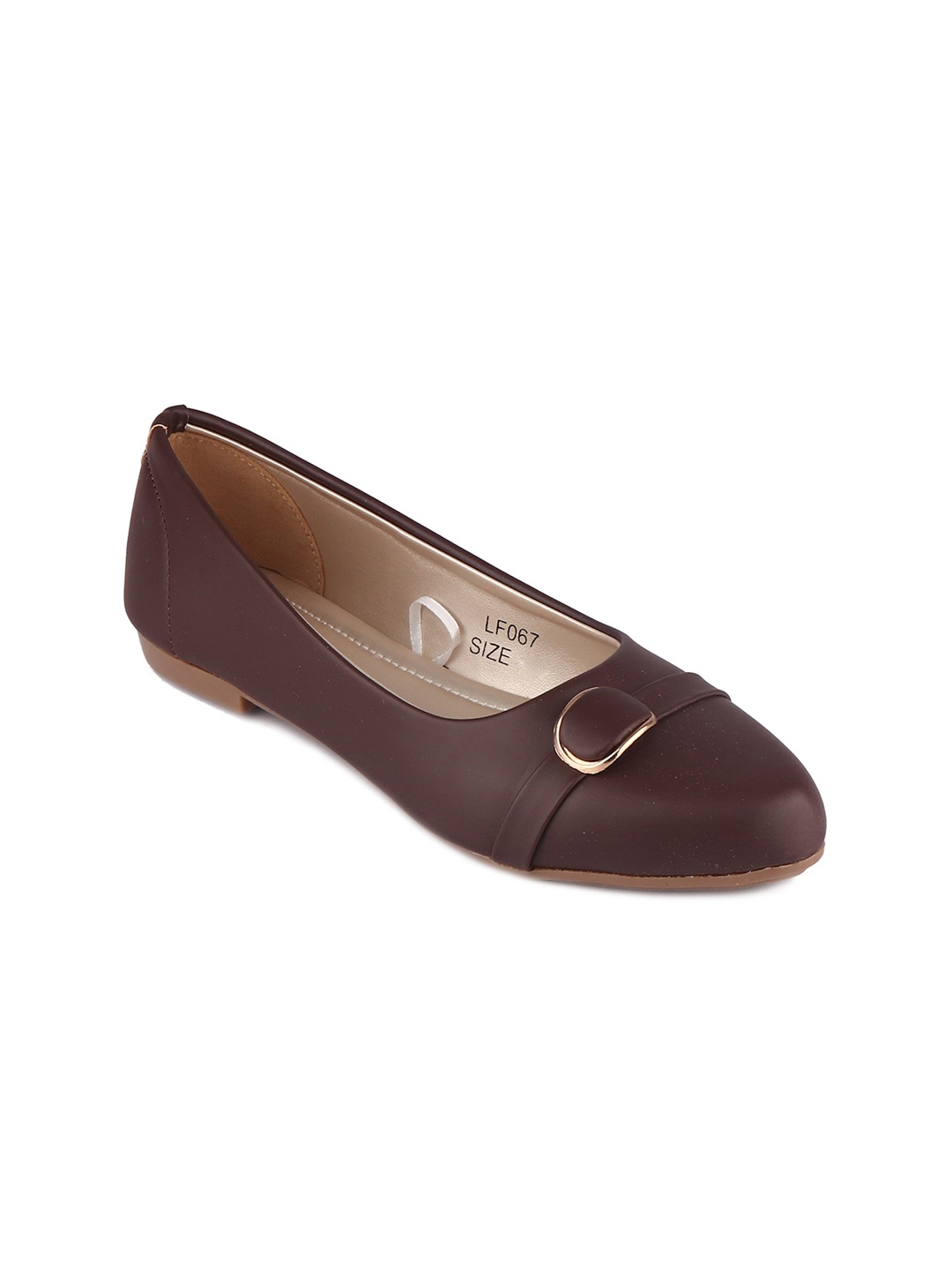 

LAMOURE BY RED CHIEF Women Brown Ballerinas with Buckles Flats