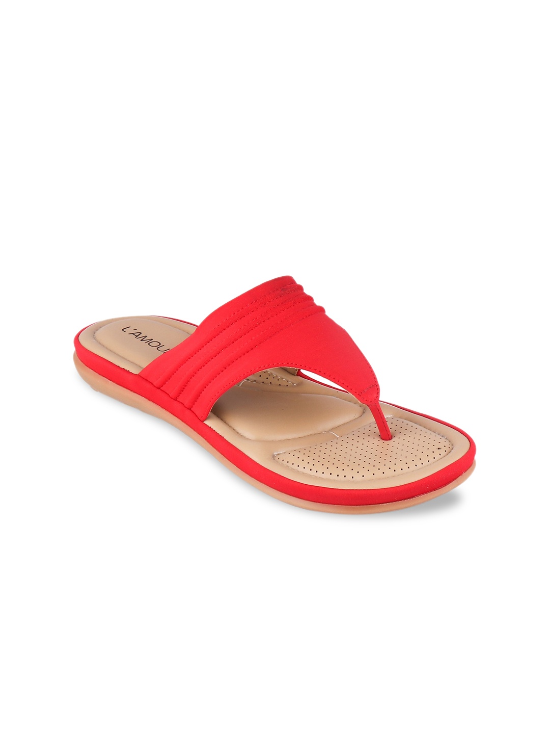 

LAMOURE BY RED CHIEF Women Red Open Toe Flats