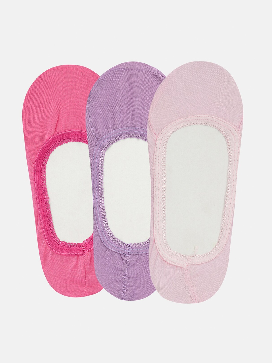 

SECRETS BY ZEROKAATA Women Pack Of 3 Assorted Shoe Liners Socks
