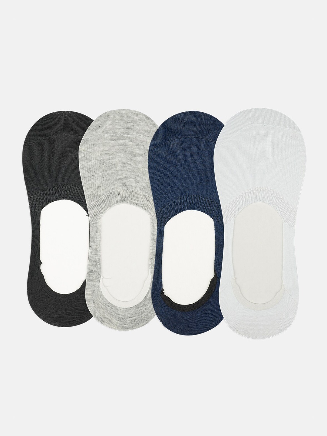 

SECRETS BY ZEROKAATA Unisex Pack Of 4 Assorted Shoe Liners Socks