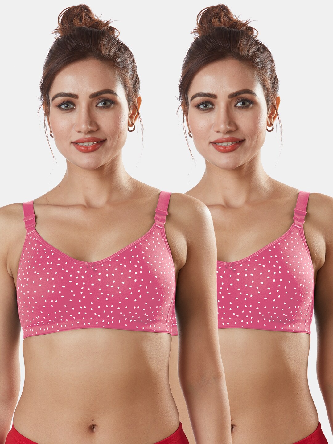 

Sonari Woman Set of 2 Coral Non-padded T-shirt Bra