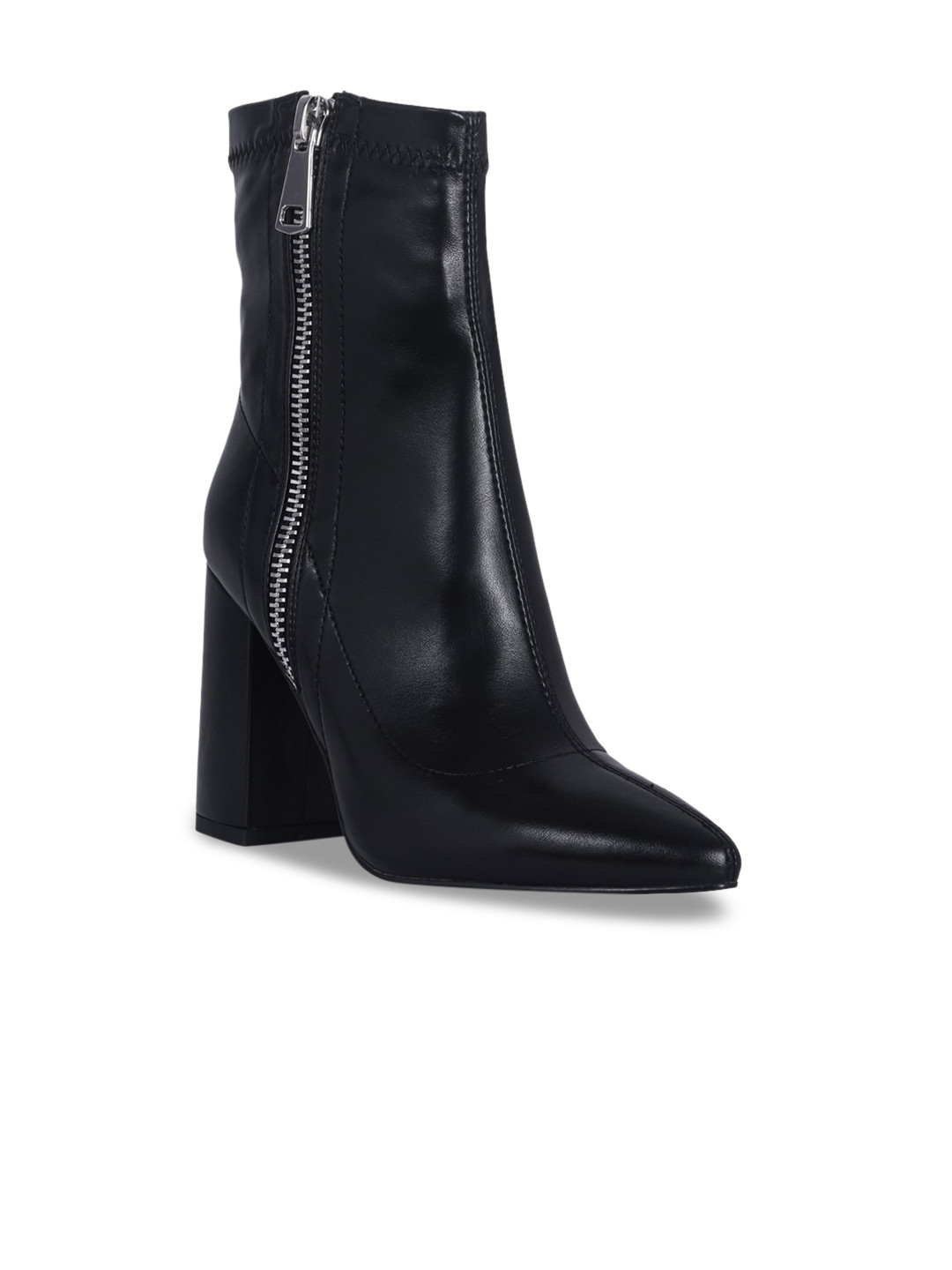 

London Rag Black Block Heeled Boots