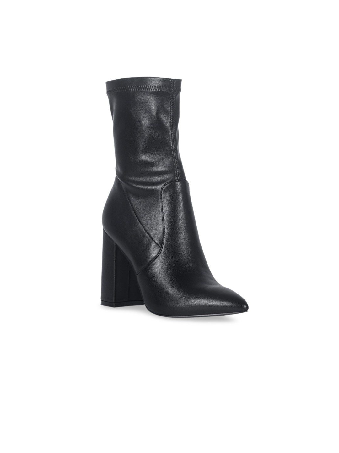 

London Rag Black Block Heeled Boots