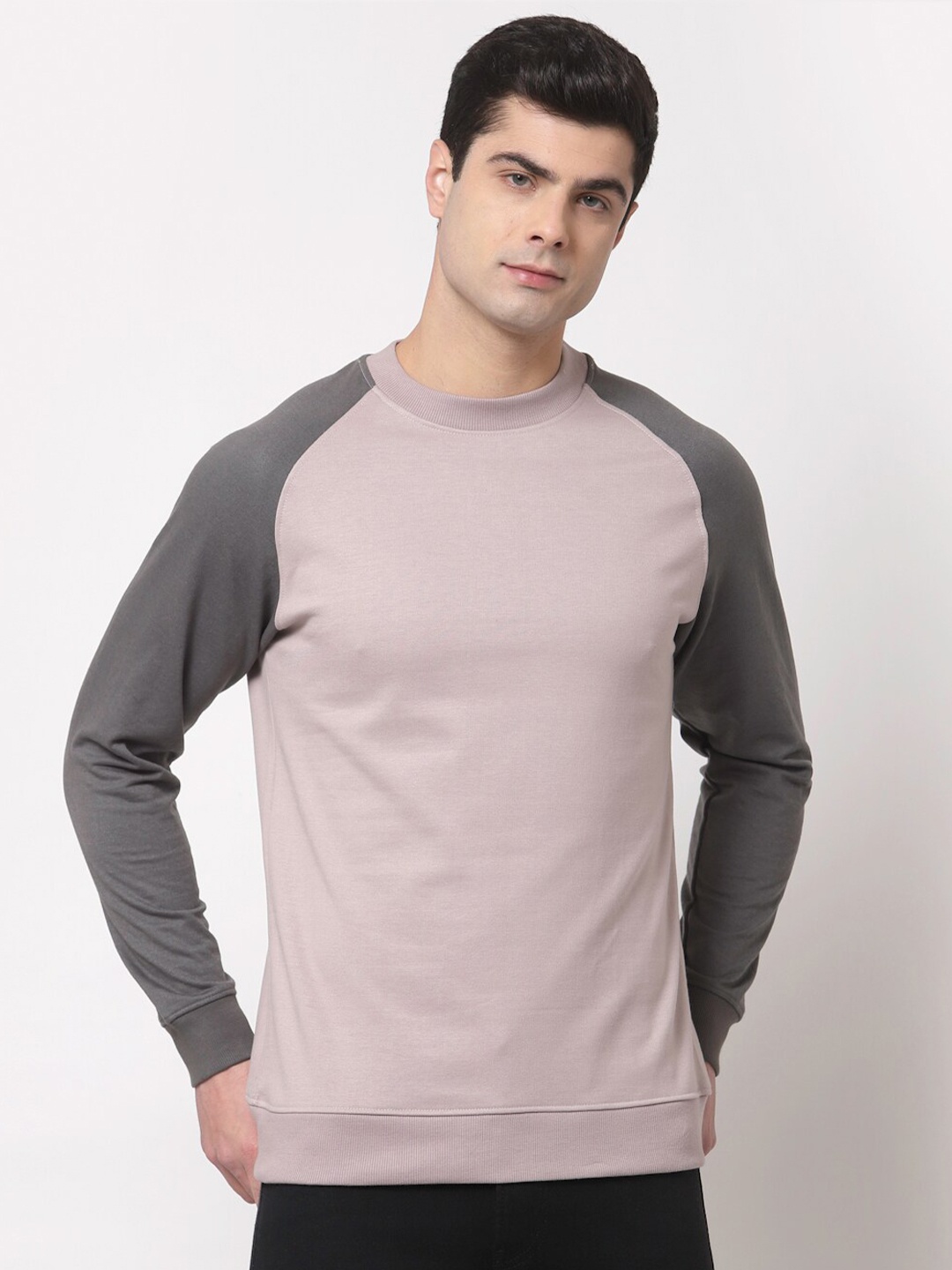

Style Quotient Men Purple Colourblocked Sweatshirt