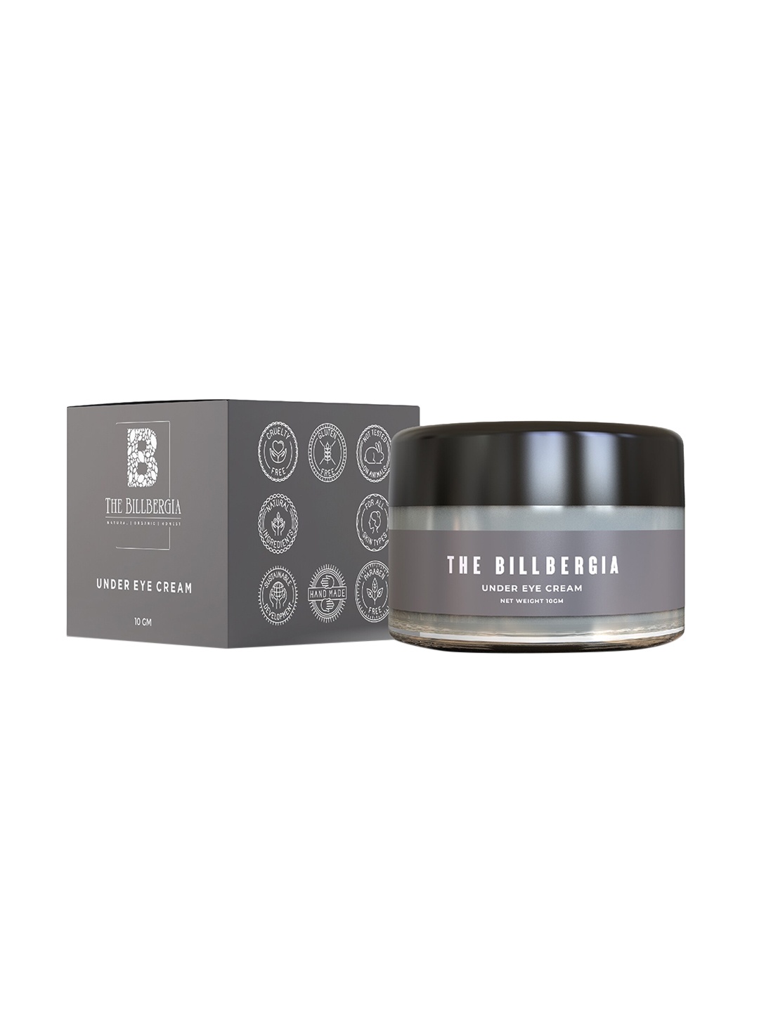 

THE BILLBERGIA Vegan Under-Eye Cream for Dark Circles - 10 g, Grey