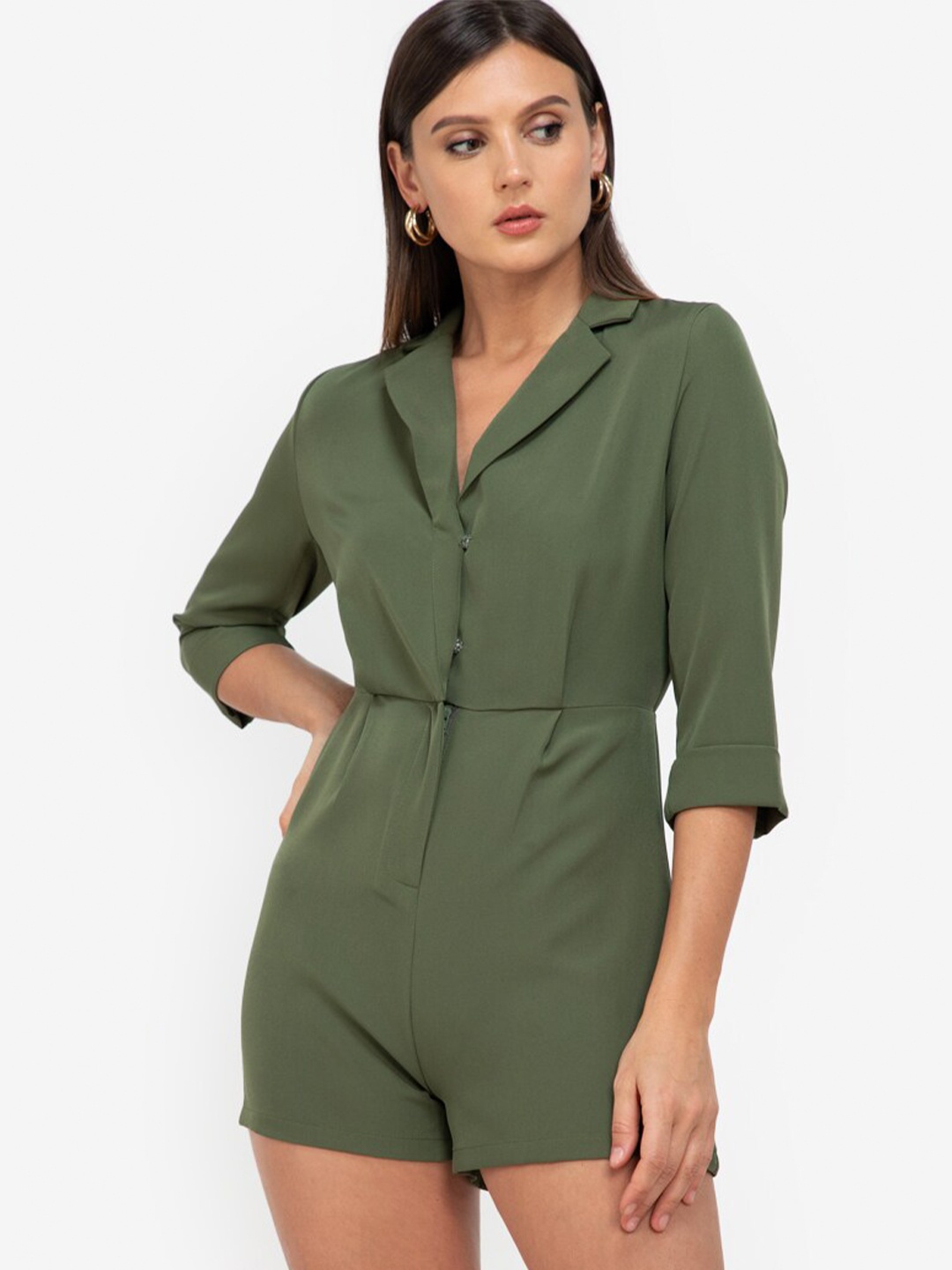 

ZALORA WORK Green Jumpsuit