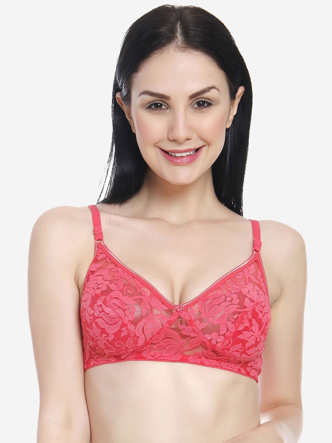 

Innocence Coral Floral Lace Everyday Bra