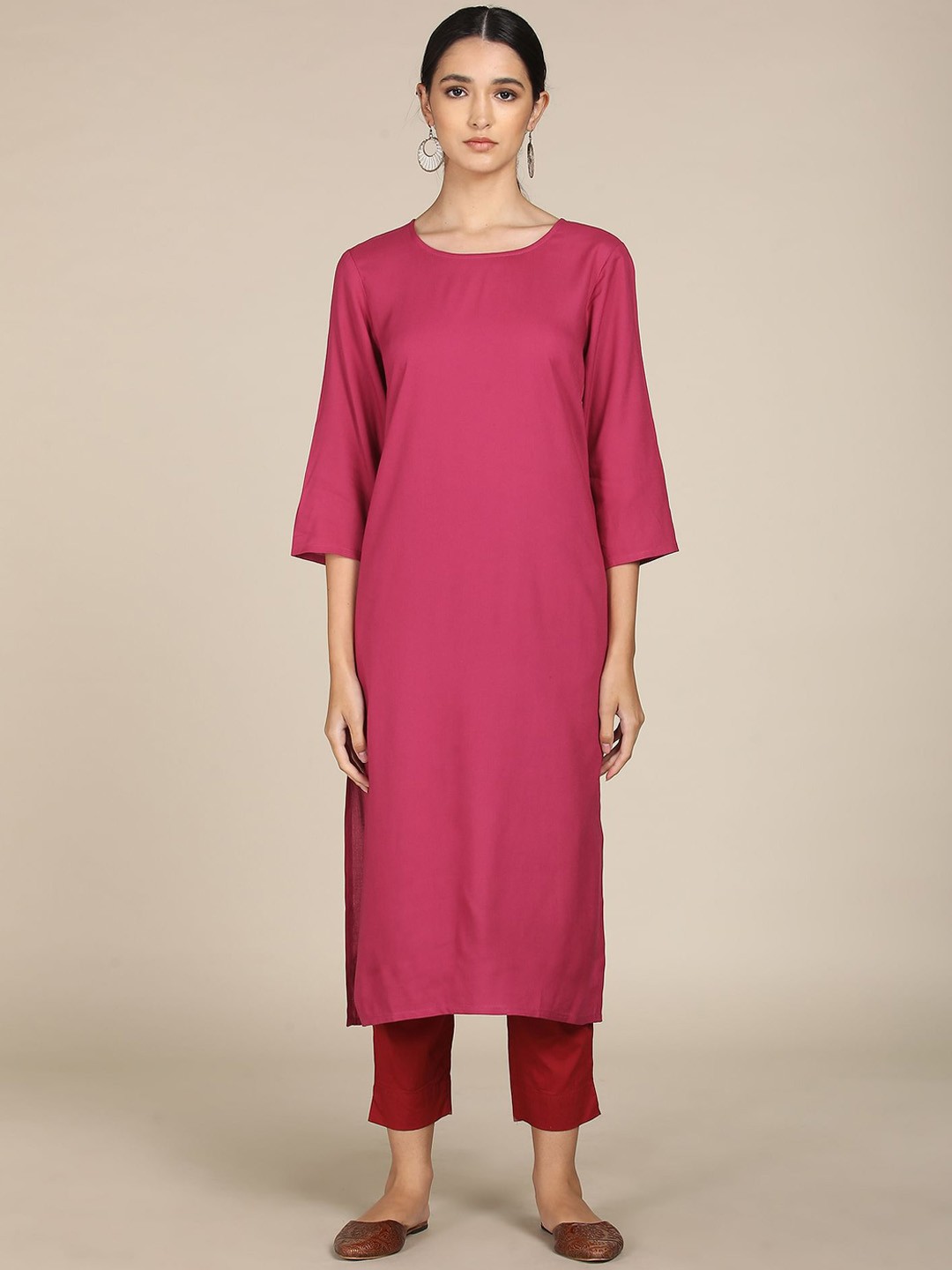 

Karigari Women Purple Solid Kurta