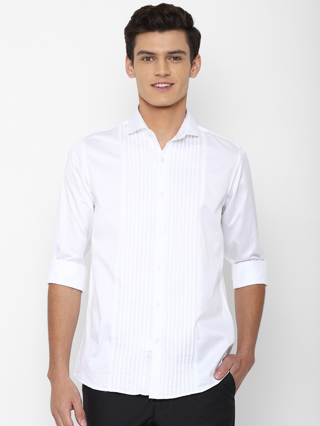 

Allen Solly Men White Slim Fit Pure Cotton Casual Shirt