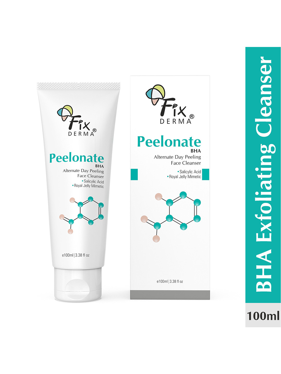 

Fixderma Peelonate BHA Face Cleanser, Exfoliator & Face Peeling Solution - 100ml, Transparent