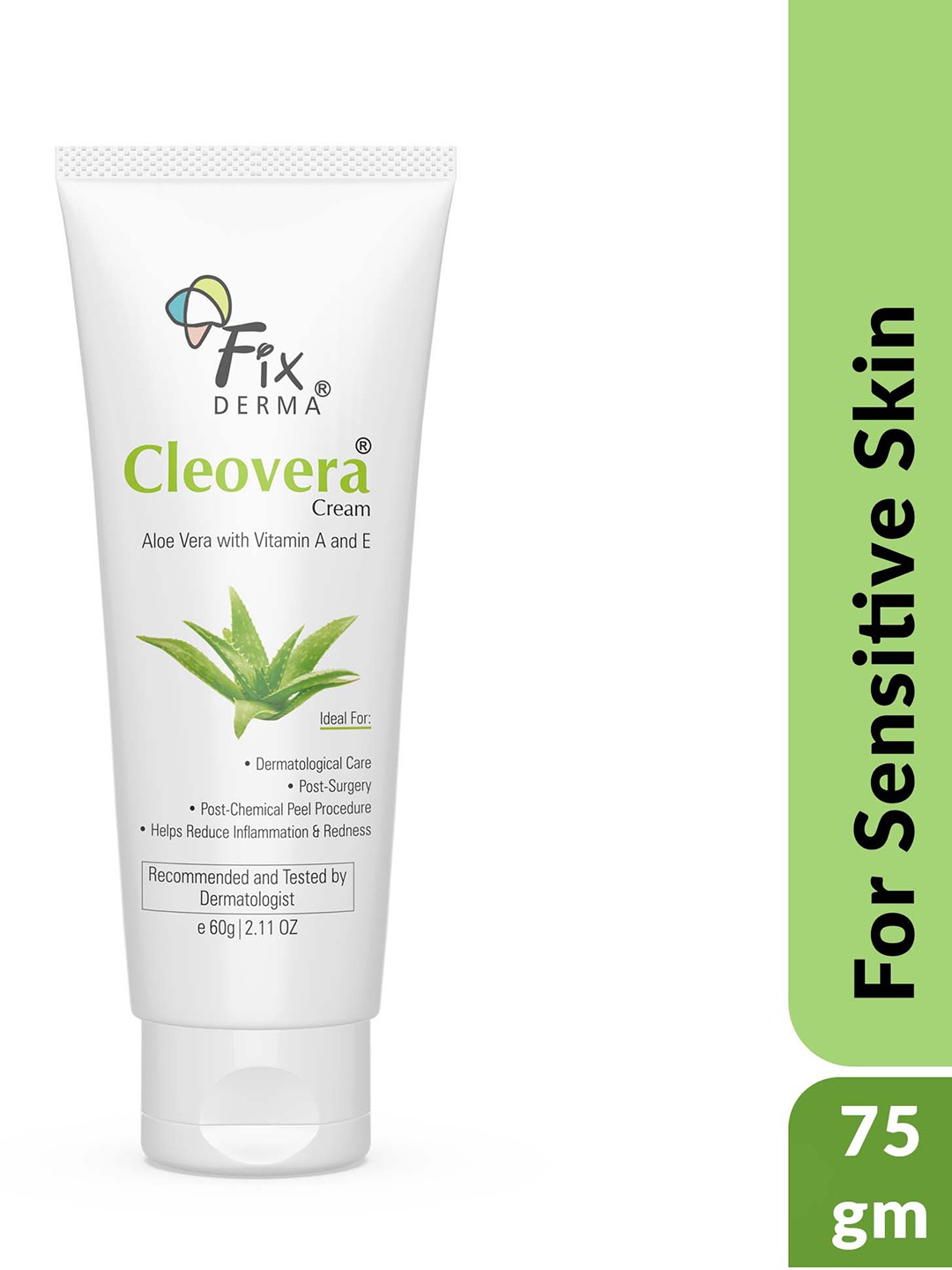 

Fixderma Cleovera Paraben Free Skin Moisturizer Cream with Aloe Vera - 60gm, White