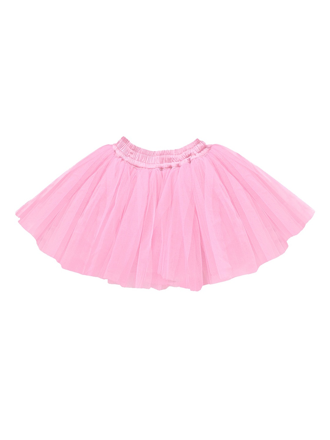 

A.T.U.N. Girls Pink Solid Flared Mini Skirt