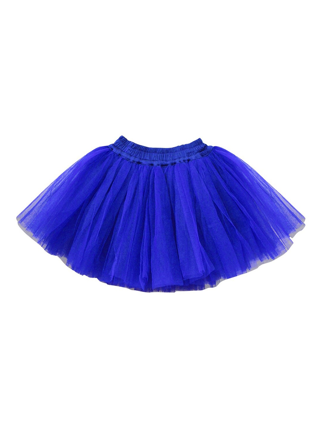 

A.T.U.N. Girls Blue Solid Flared Mini Skirt