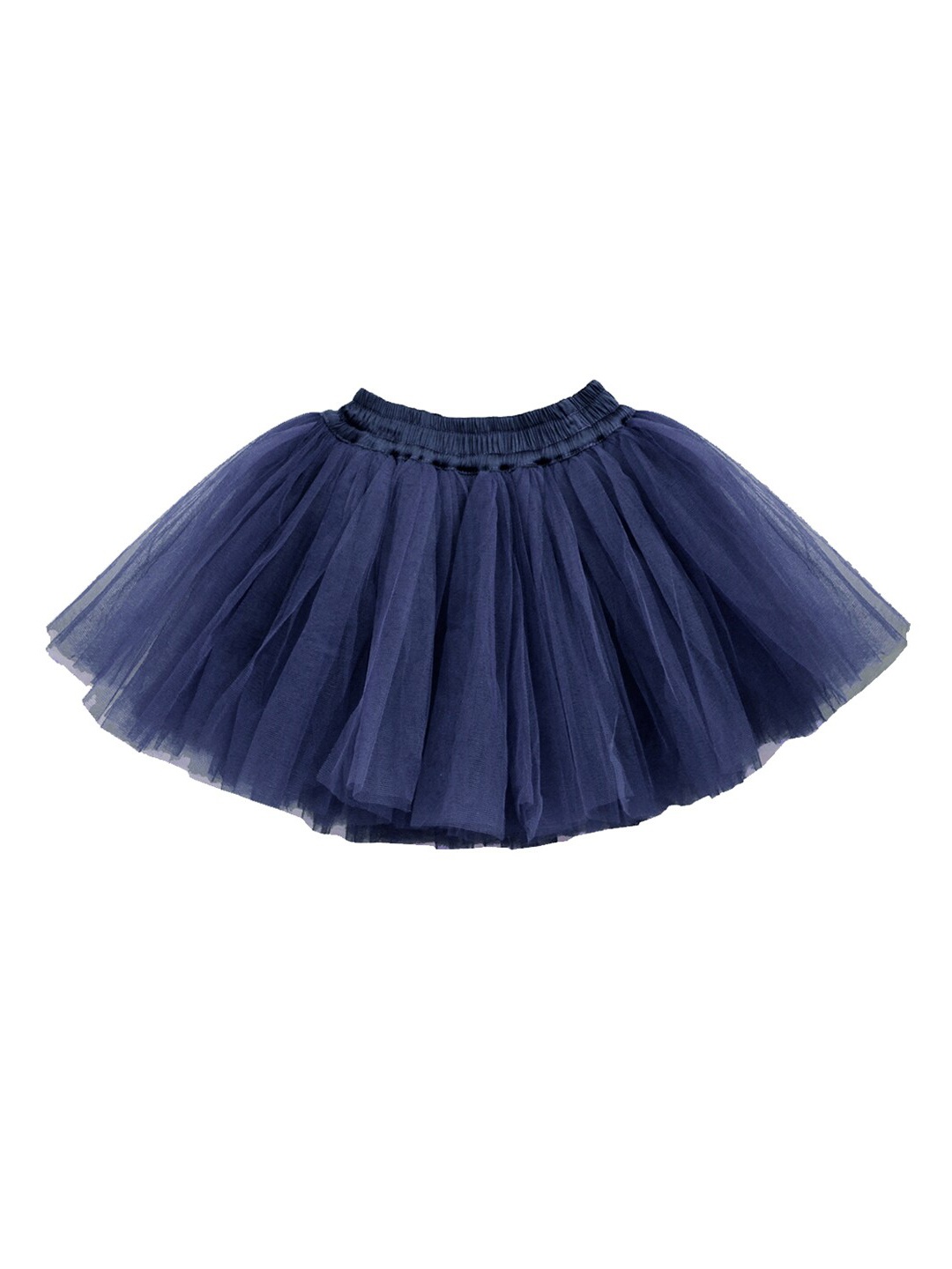 

A.T.U.N. Girls Navy Blue Solid Flared Mini Tutu Skirt