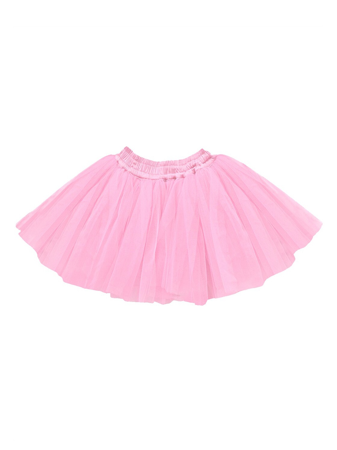 

A.T.U.N. Girls Pink Solid Flared Mini Tutu Skirt