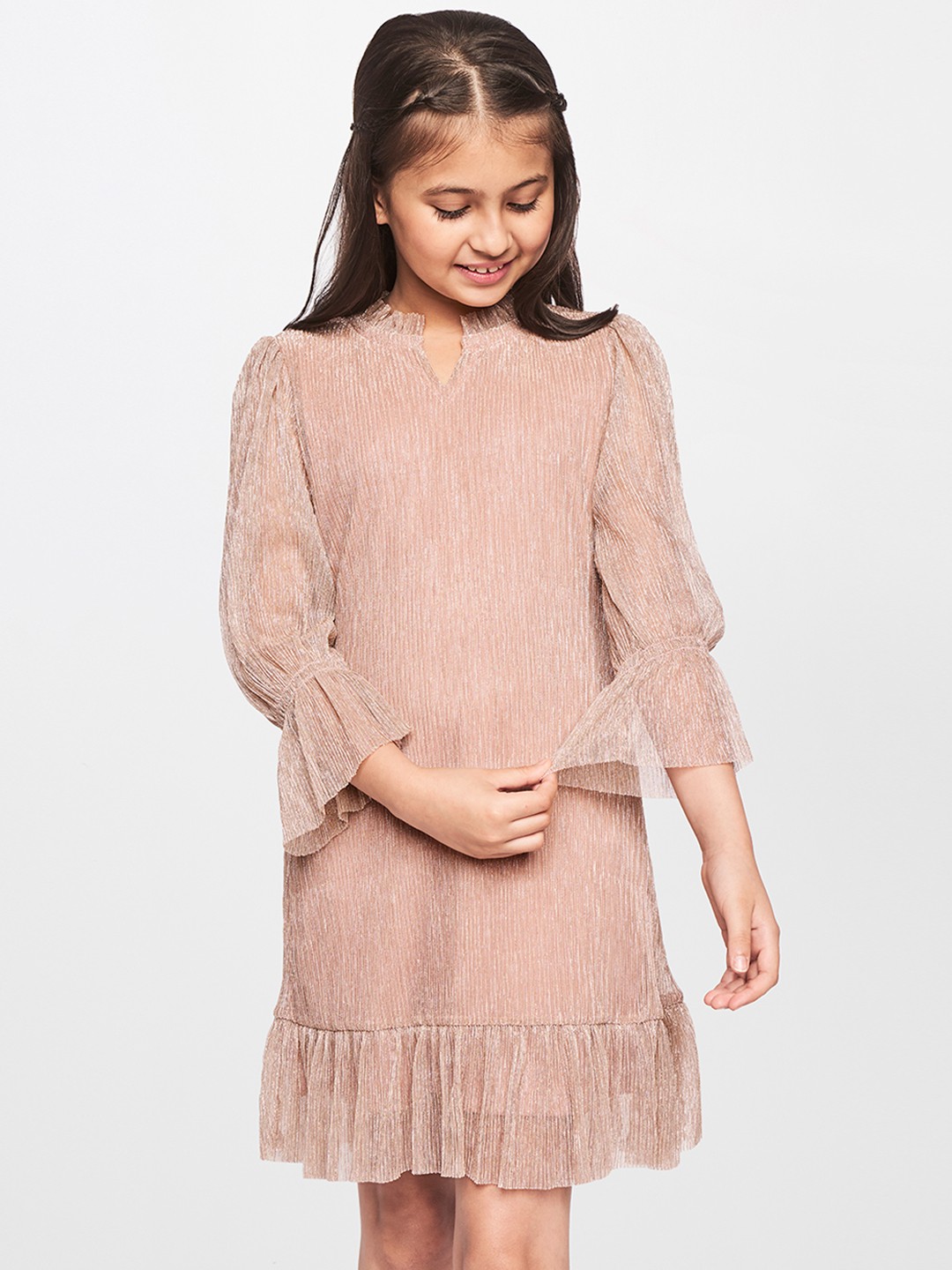 

AND Rose Net A-Line Dress