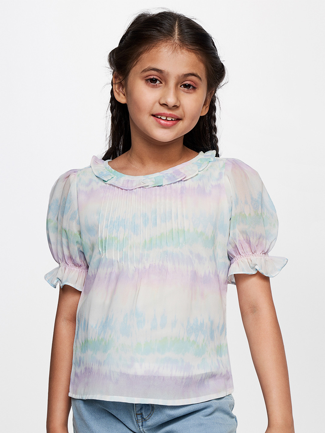 

AND Multicoloured Tie and Dye Top, Multi