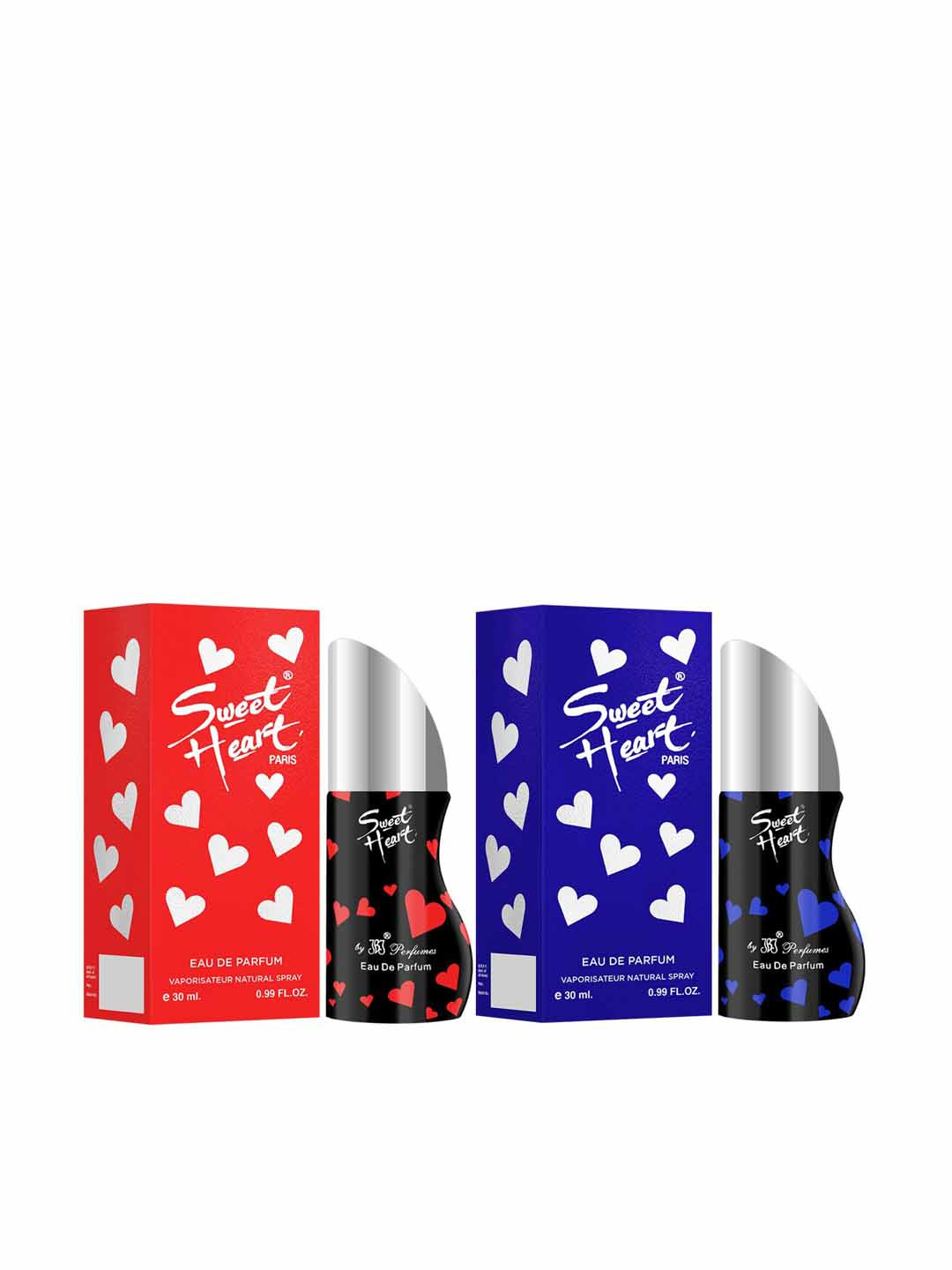 

Sweetheart Set of 2 Red & Blue Long Lasting Imported Eau De Perfume 30 Ml