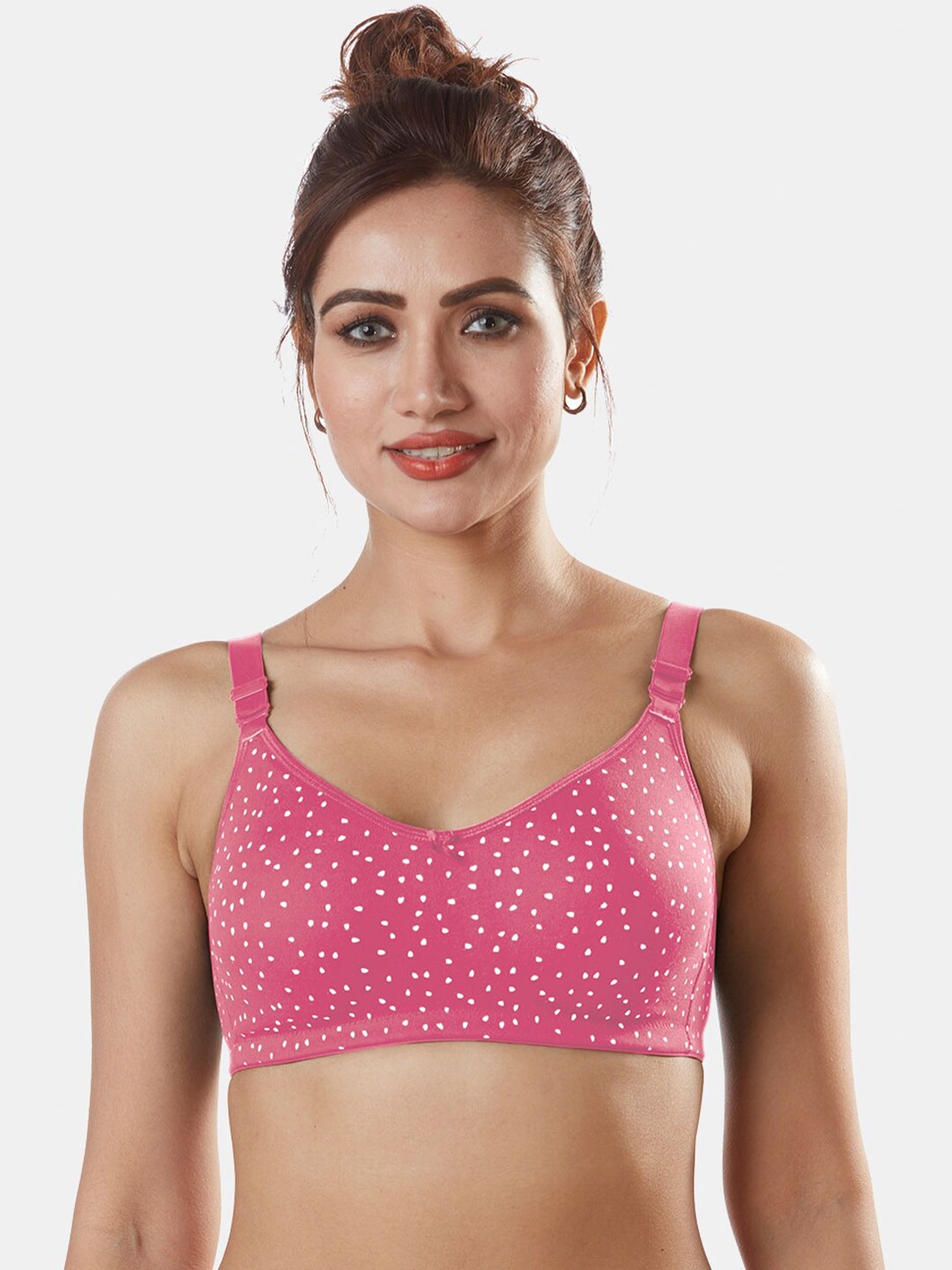 

Sonari Pink & White Abstract T-shirt Bra nivyacoral32D