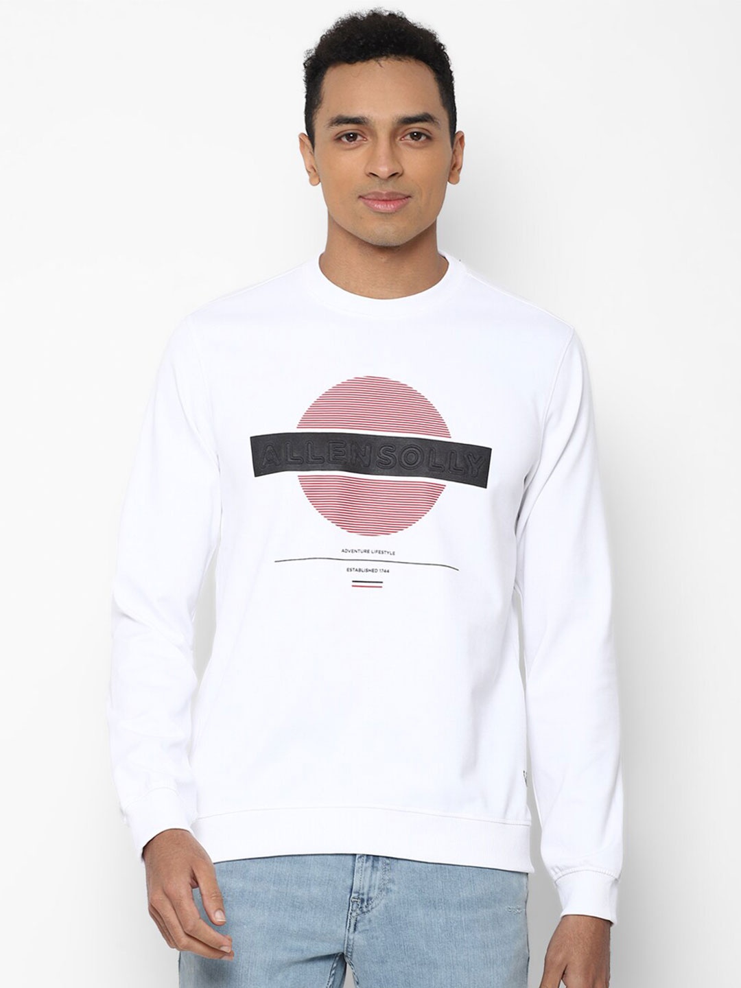 

Allen Solly Sport Men White Brand Logo Printed Sweatshirt