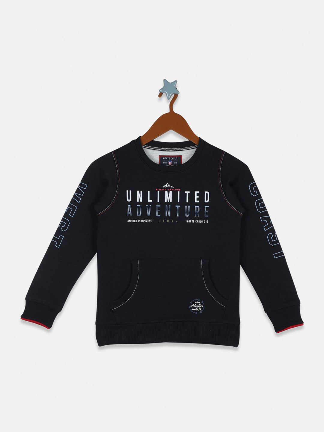 

Monte Carlo Boys Navy Blue Printed Sweatshirt