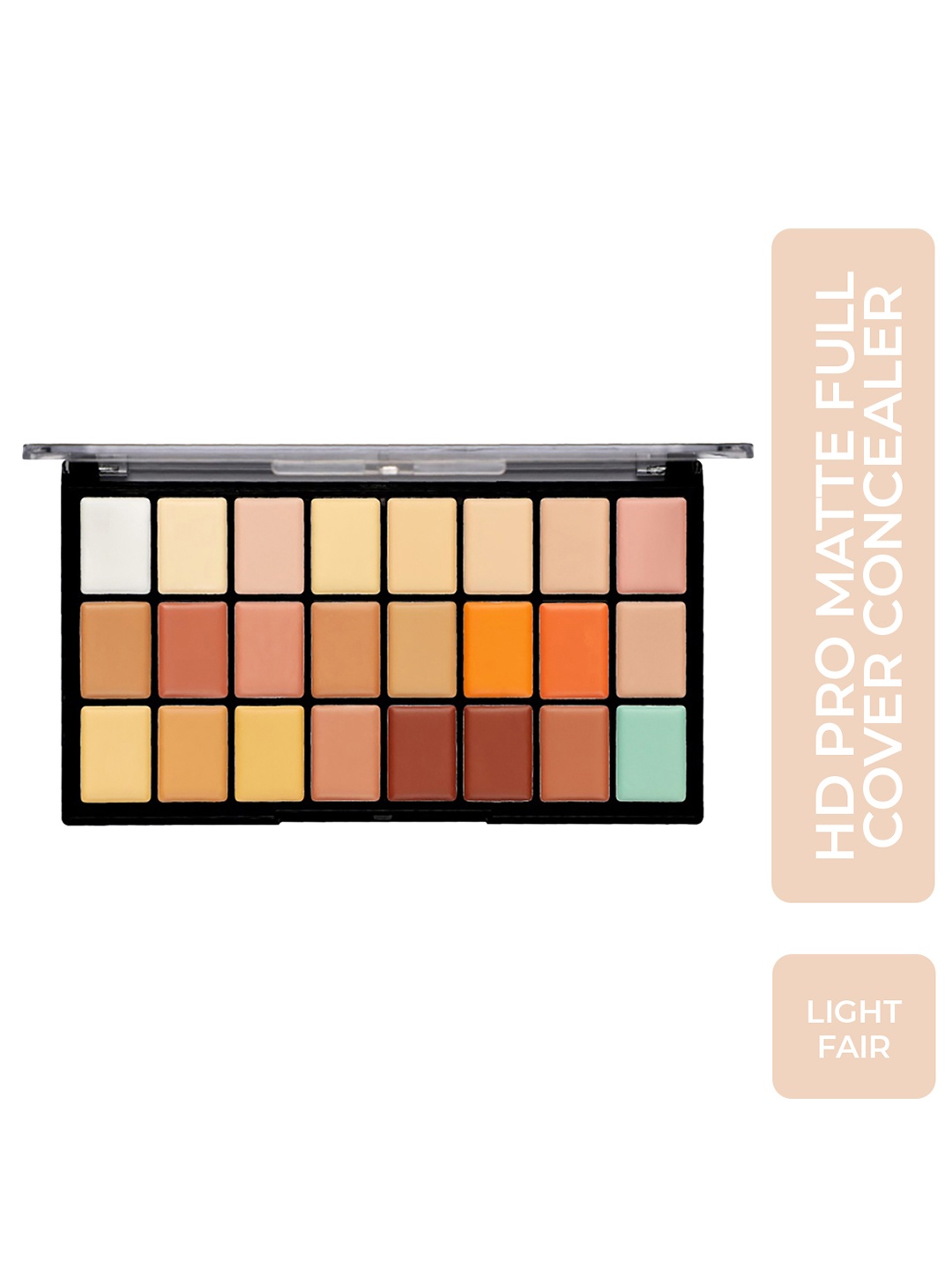 

Half N Half HD Pro Matte Full Cover Concealer - Fair Light, Multi
