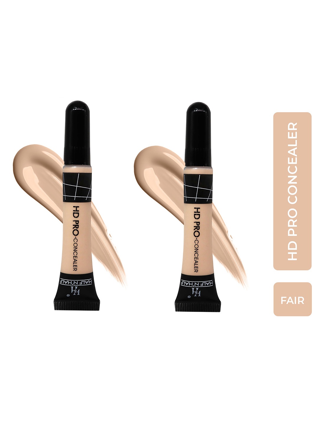 

Half N Half Pack of 2 Hd-Pro Face Makeup Concealer -Fair, Cream